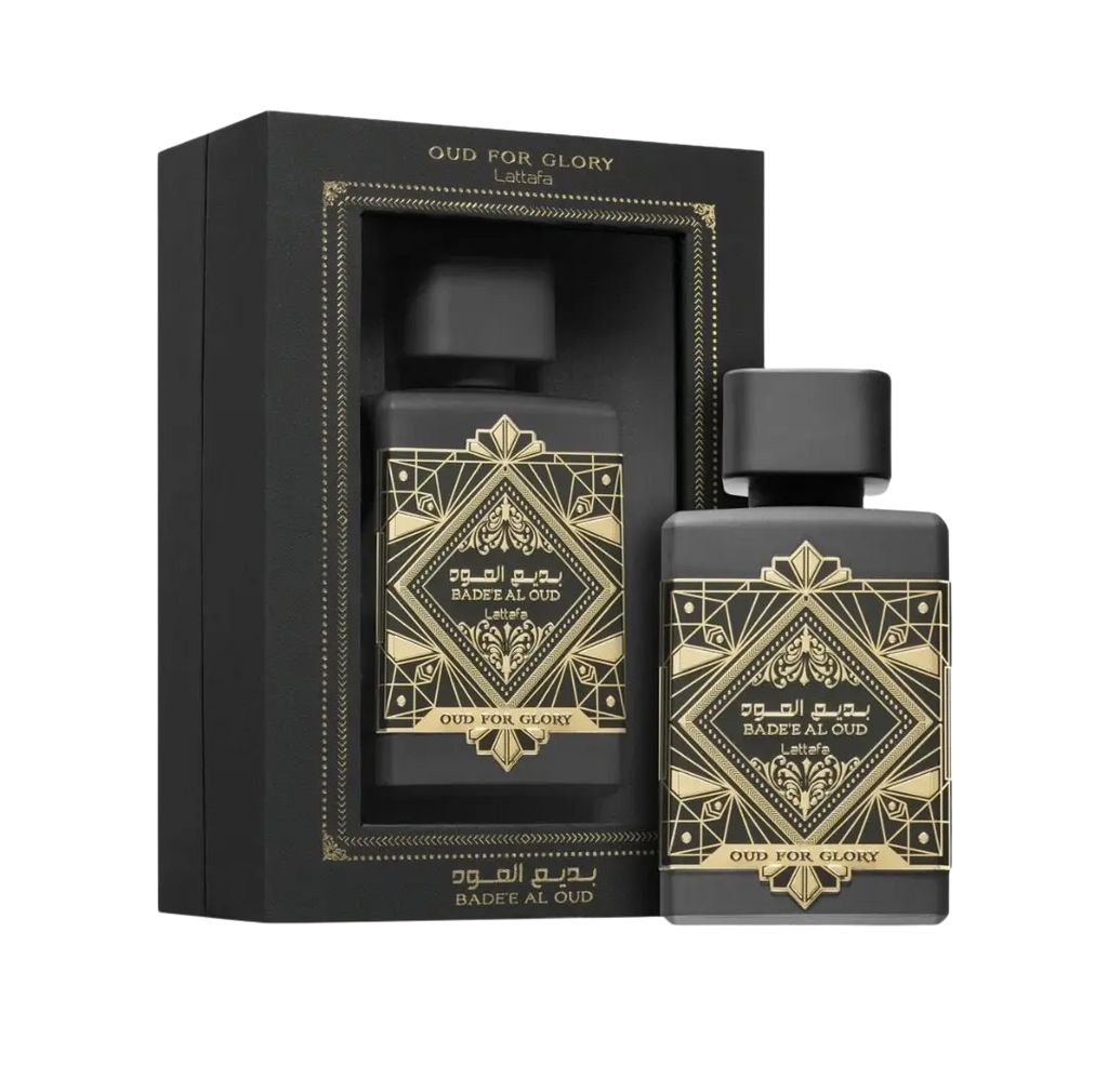 BADE'E AL OUD OUD FOR GLORY - LATTAFA - L’ÉBÈNE MYSTIQUE & SILLAGE ROYAL Al-Hayã